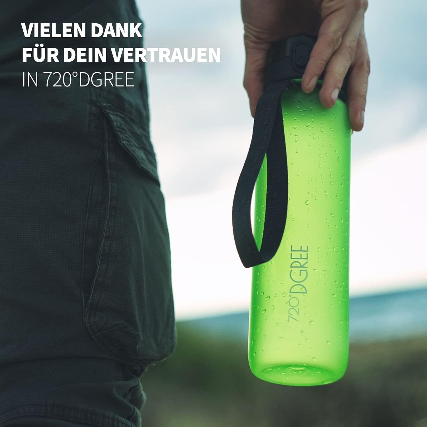 Thumbnail 3 de 720°DGREE Trinkflasche Kinder 500 ml „uberBottle“ softTouch mit Sieb – auslaufsicher, BPA-frei, aus Tritan