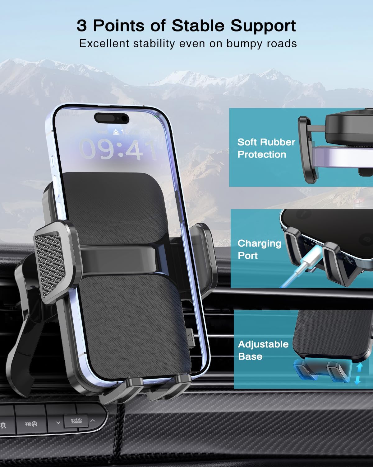 Thumbnail 5 de Hoppac Car Phone Holder 360° rotation