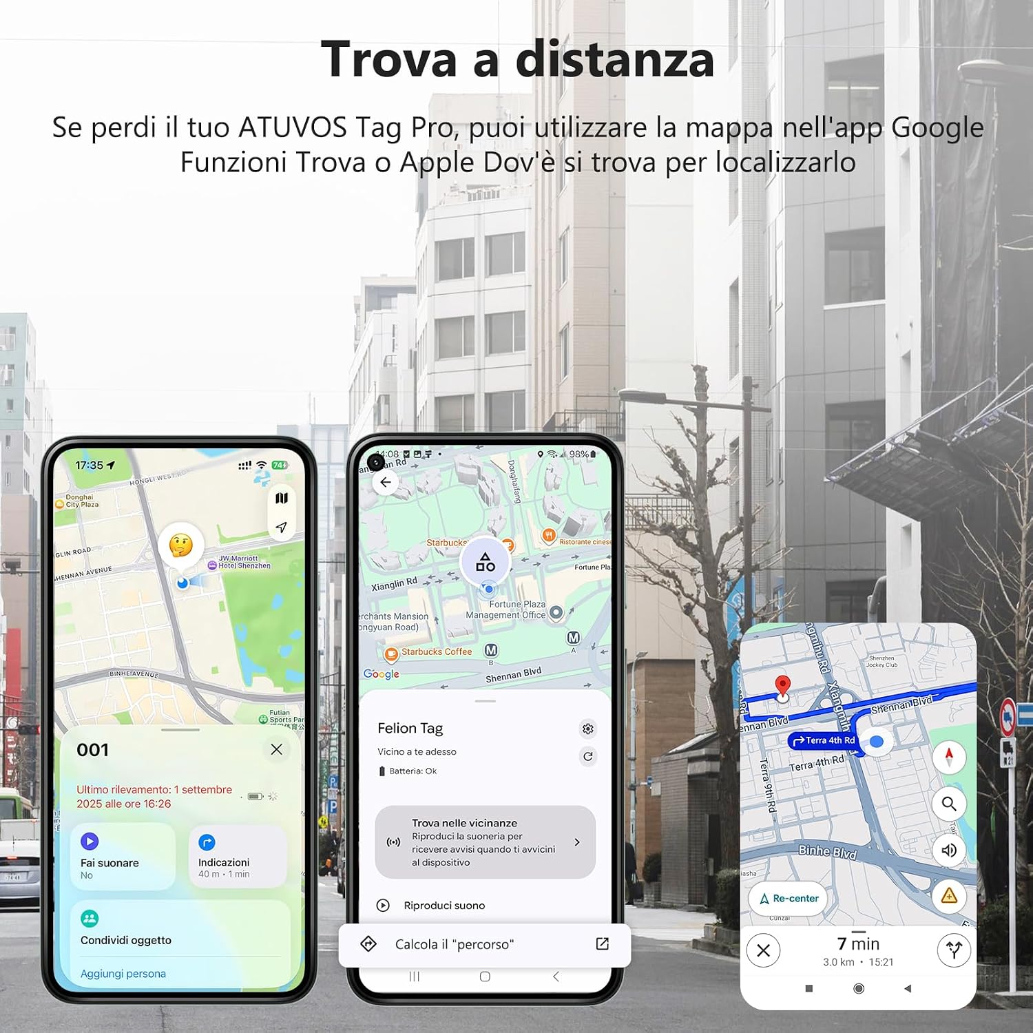 Thumbnail 3 de VOCOlinc Smart Tag Tracker: Localizzatore Bluetooth dual-system per chiavi, portafoglio, bagaglio e zaino (2 pezzi, Nero)