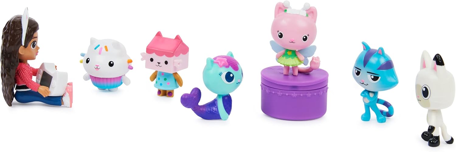 Detalle de Gabby’s Dollhouse Deluxe Figure Set 7 toys