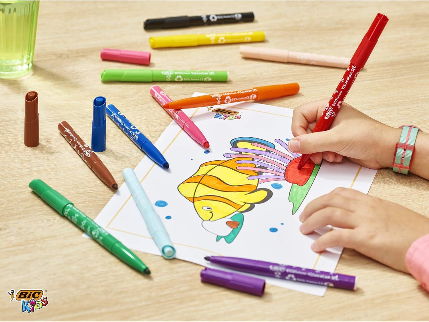 Thumbnail 2 de BIC Kids Evolutions Visacolor XL: pennarelli a punta feltro, 48 pezzi, colori assortiti