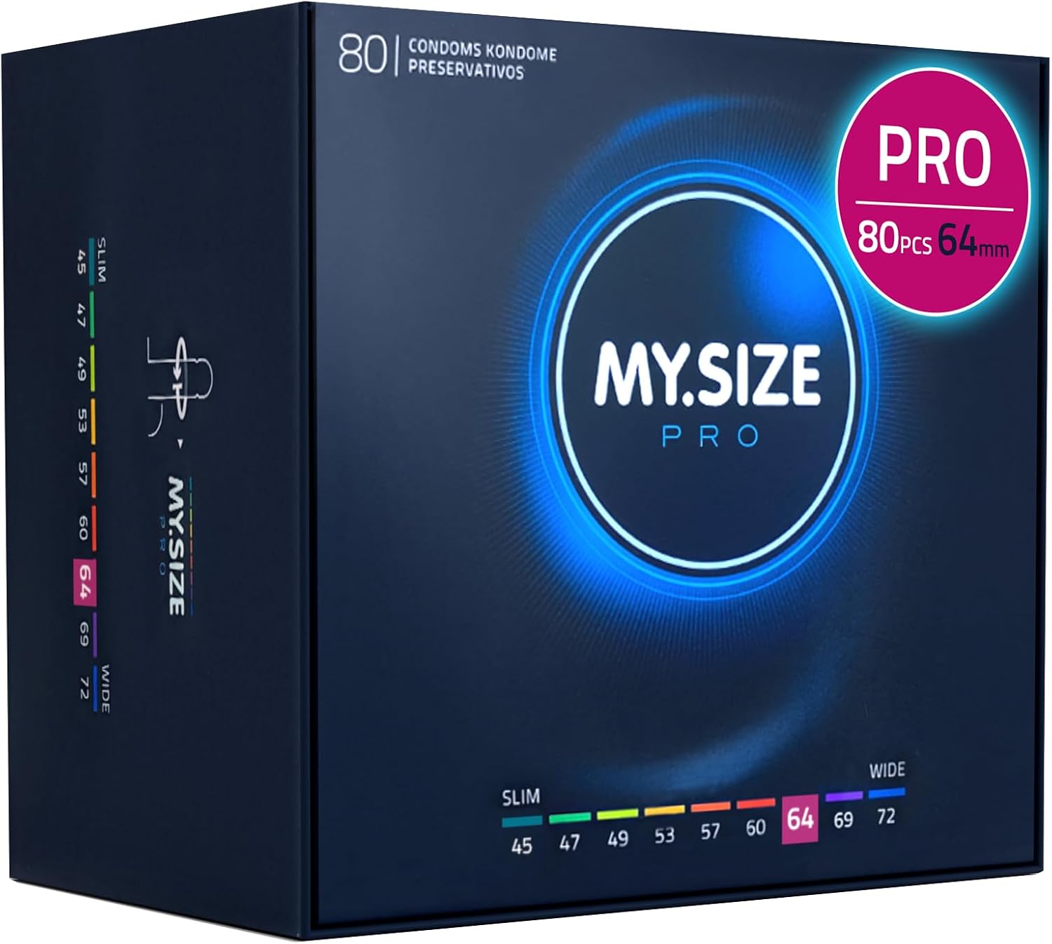 Detalle de MY SIZE PRO 80, taille 6, 64 mm, préservatifs