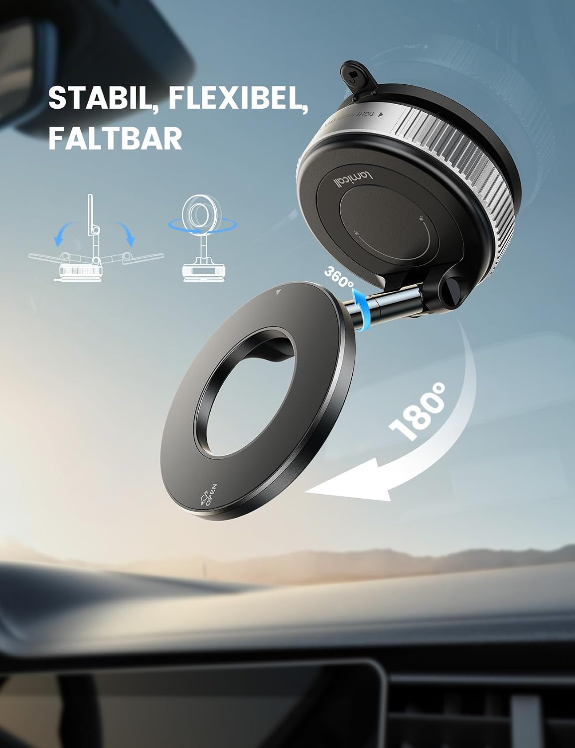 Detalle 2 de Lamicall Magnetische Handyhalterung Auto 360°
