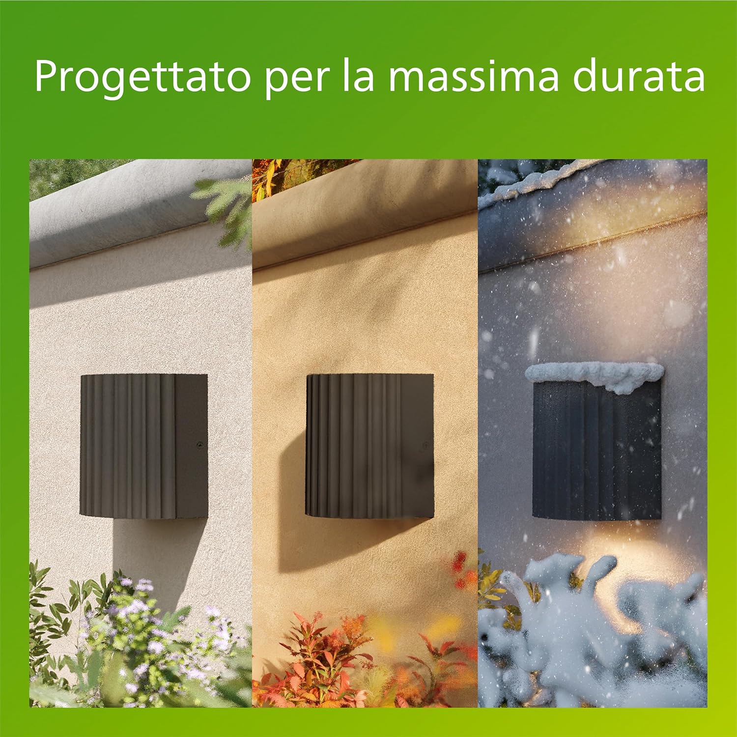 Thumbnail 6 de Applique da esterno Philips Zyra 800 lm 2700 K PowerShield grigio antracite, LED integrato IP44