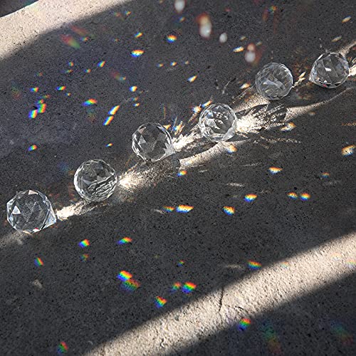 Thumbnail 3 de MerryNine 20Pack Kristallkugelprismen 20 mm – Regenbogen-Sonnenfänger aus K9 Kristall, Clear