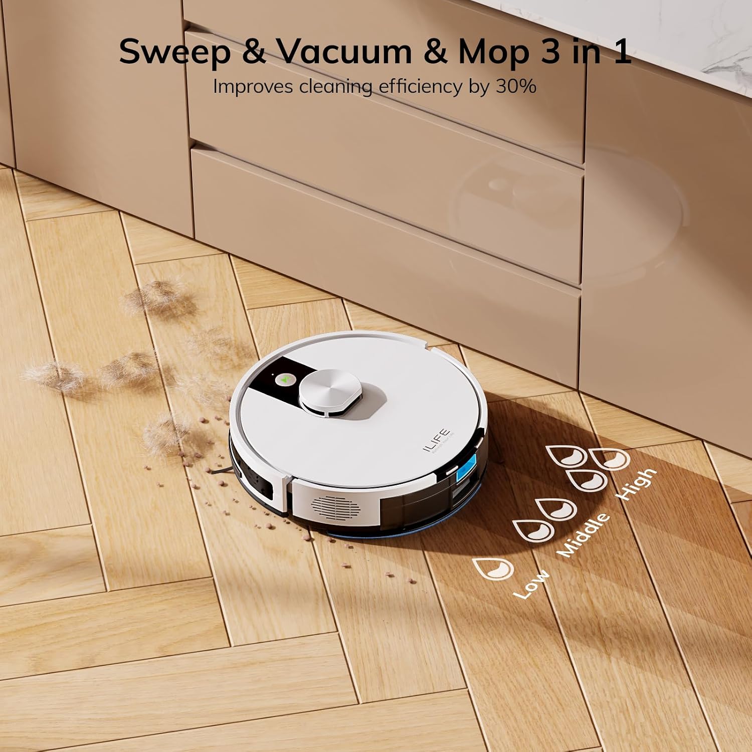 Thumbnail 6 de ILIFE A12 Pro Robot Vacuum and Mop