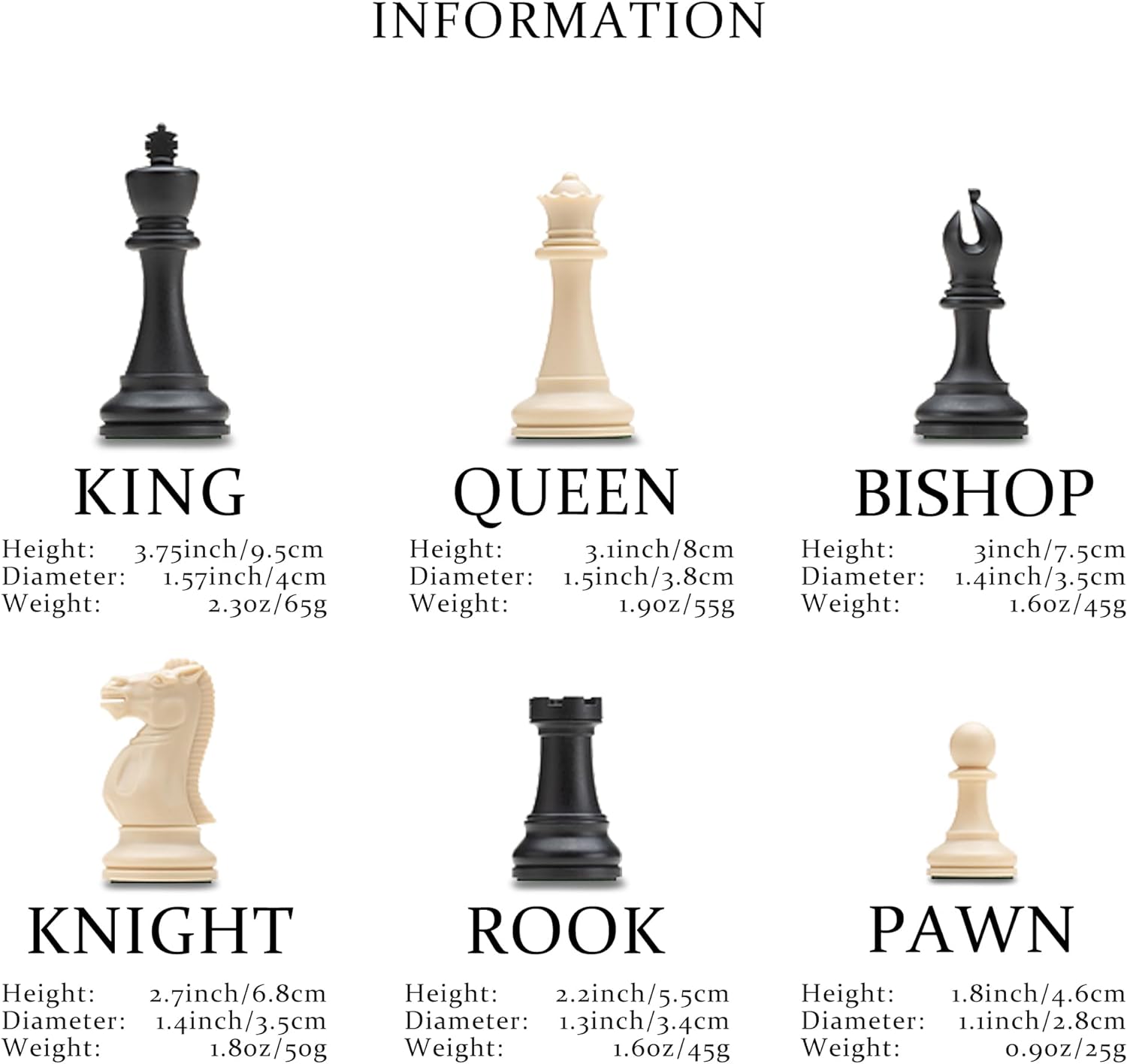 Detalle de A&A Tournament Chess Set: 20x20 Foldable Silicone Board with Quadruple Weighted Staunton Pieces