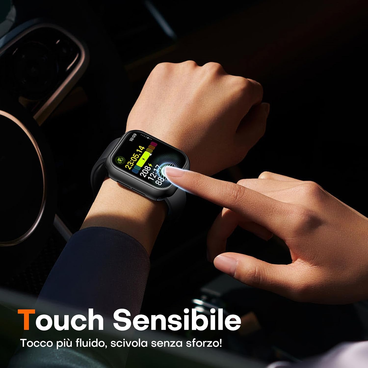 Detalle 2 de TAURI Cover per Apple Watch 46mm 9H 🕶