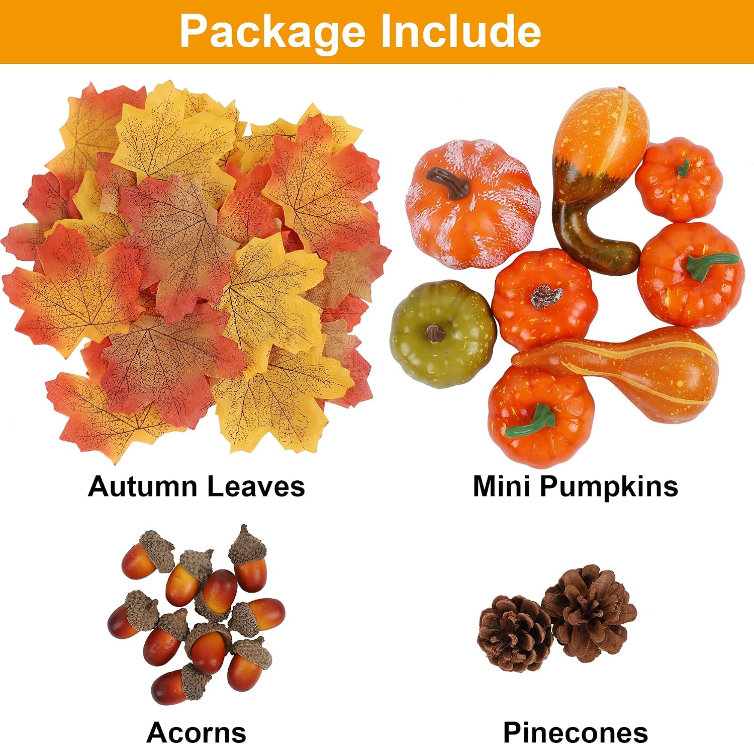Detalle 1 de Winemana Fall Decoration Set, 50 Pieces