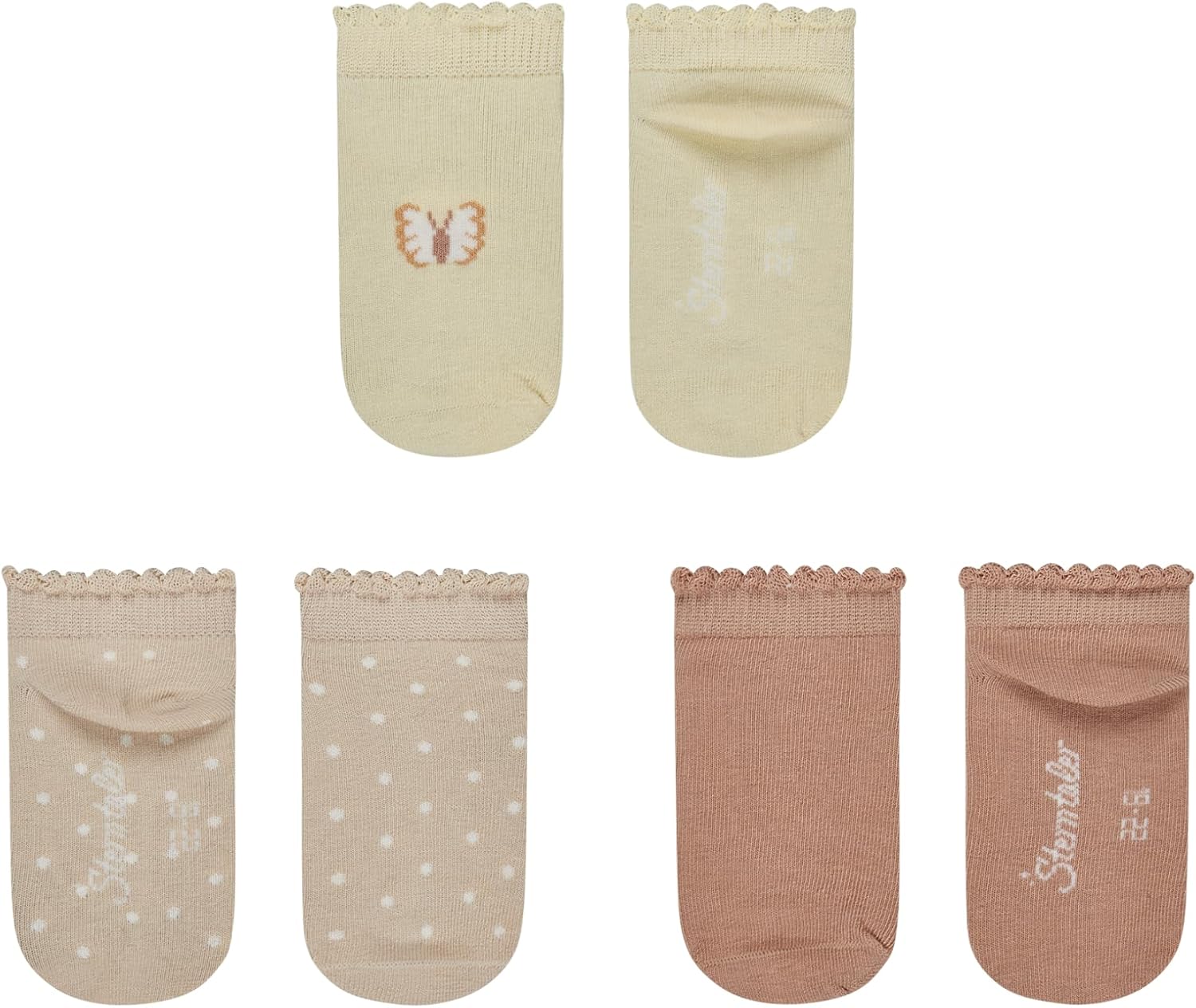 Thumbnail 1 de Sterntaler Lot de 3 Paires de Chaussettes de Sport Motif Papillon pour Bébé