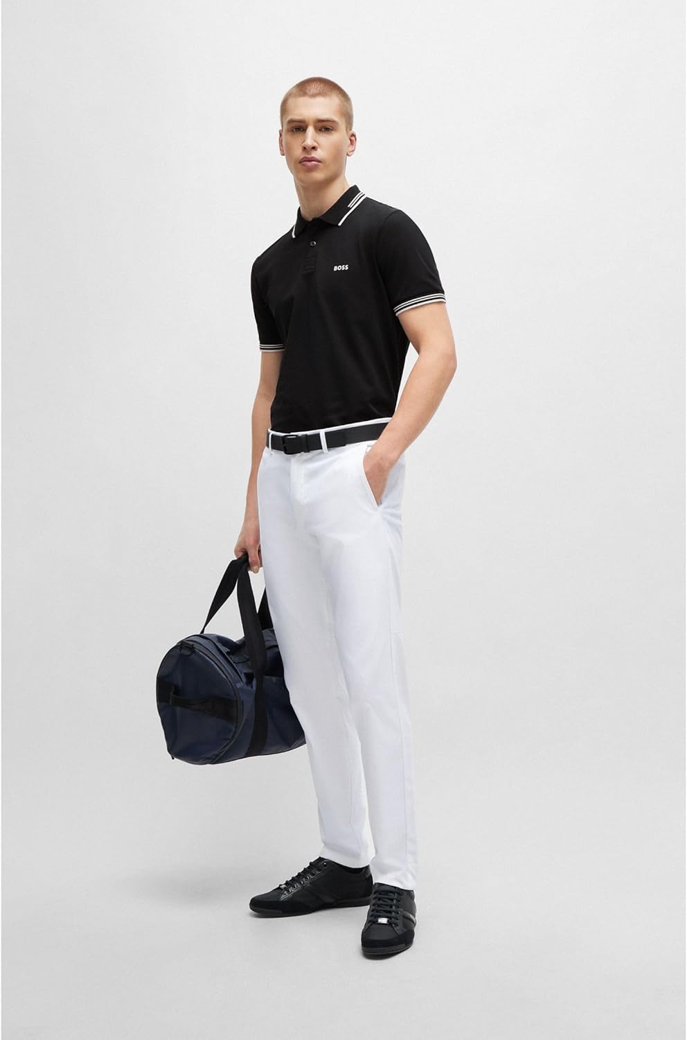 Thumbnail 2 de BOSS Saturn Lowp Baskets en Cuir avec Doublure Anti-odeurs – Homme