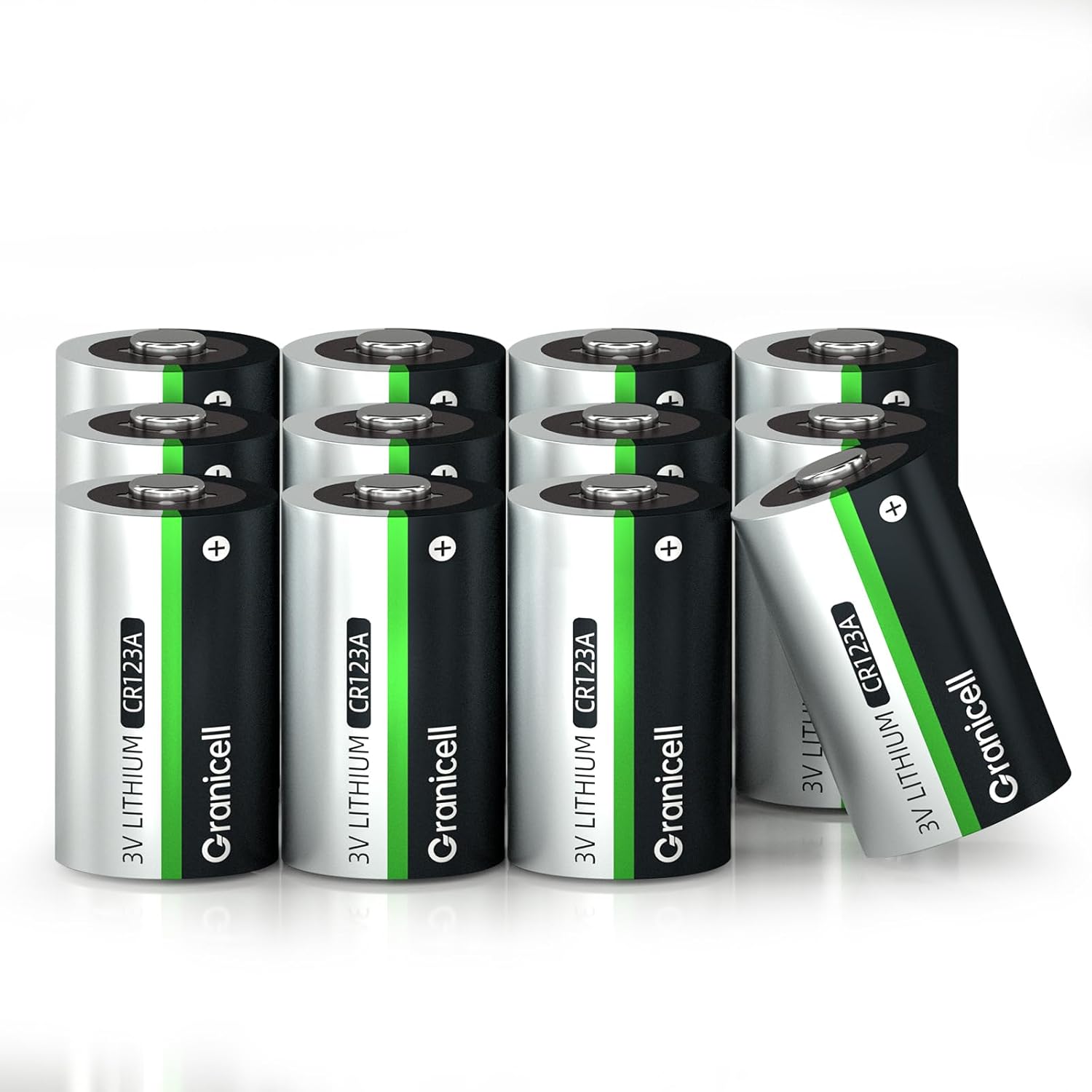Detalle de Granicell CR123A 1500mAh lithium 12-pack