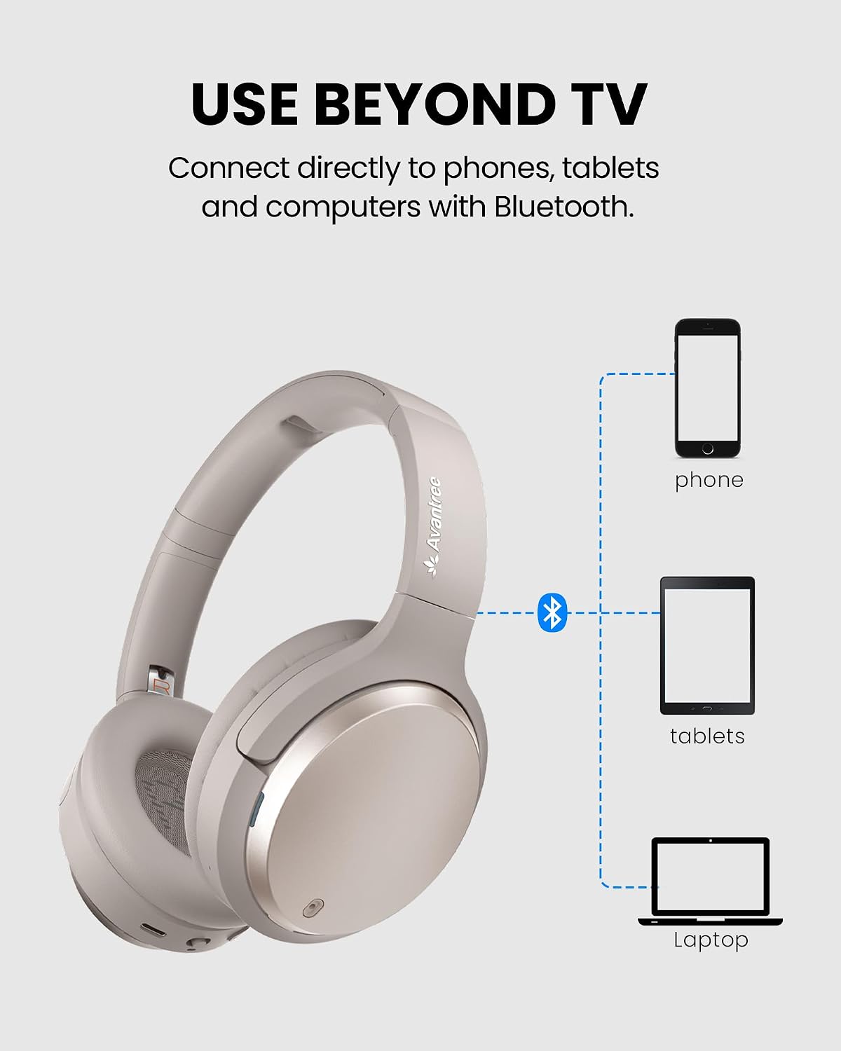 Thumbnail 6 de Avantree Crescendo 3D HDMI ARC Wireless TV Headphones with Soundbar Passthrough