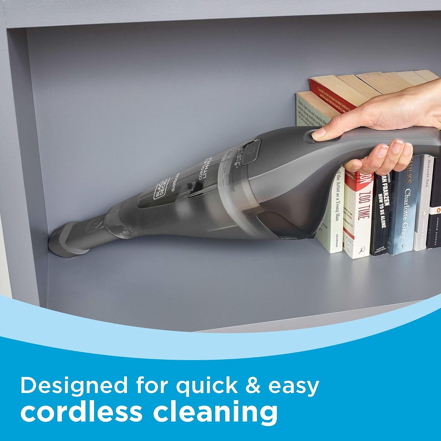 Thumbnail 6 de BLACK+DECKER HNVC220BCZ01 Dustbuster Cordless Handheld Vacuum, Bagless, Dark Grey