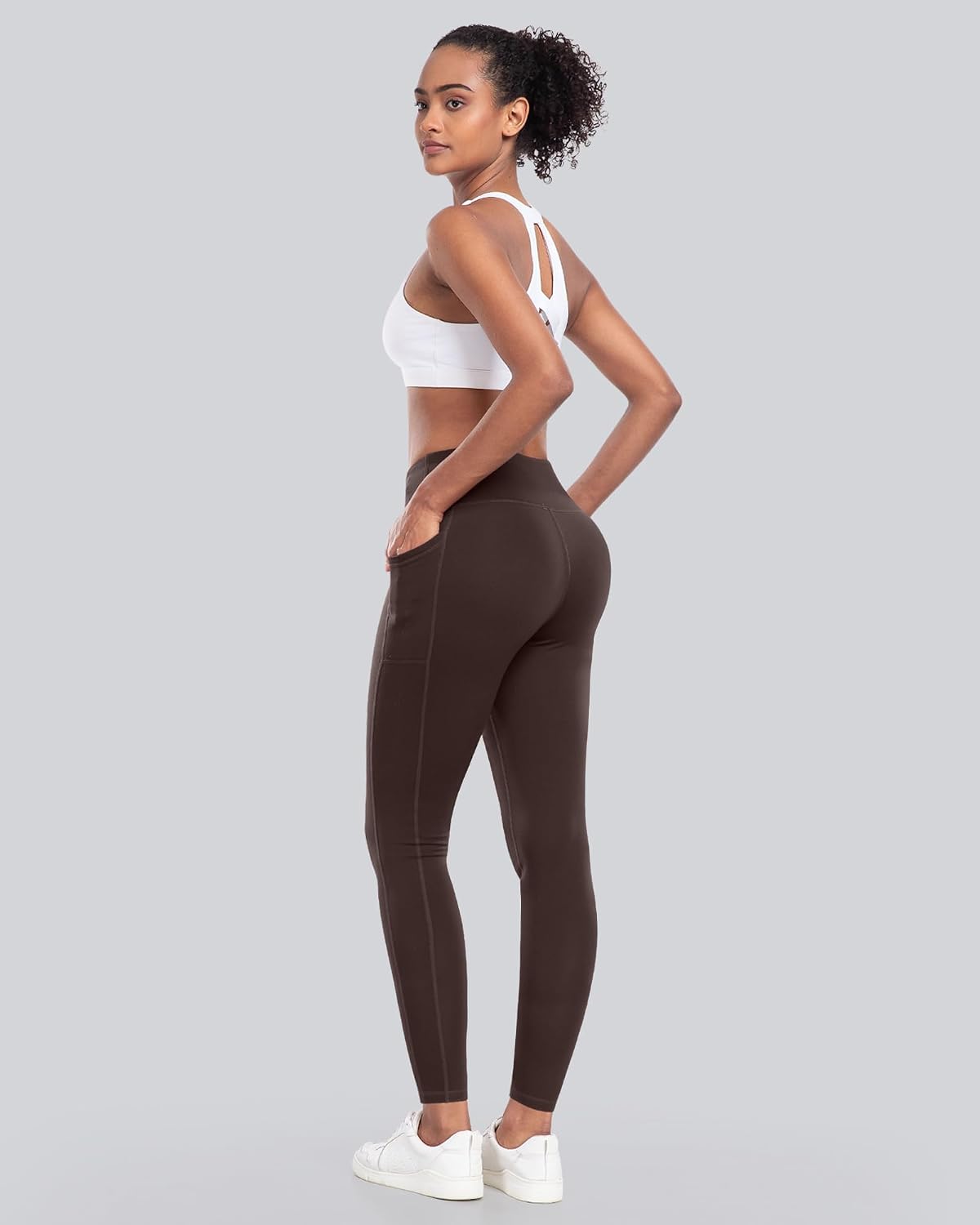 Thumbnail 4 de CHRLEISURE Fleece Lined Leggings with Pockets for Women