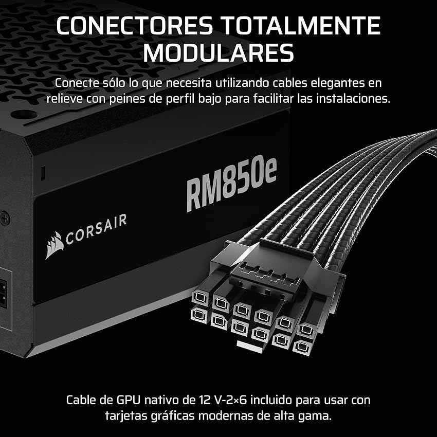 Thumbnail 3 de CORSAIR RM850e (2025) Fuente ATX 850 W, modular 🖥