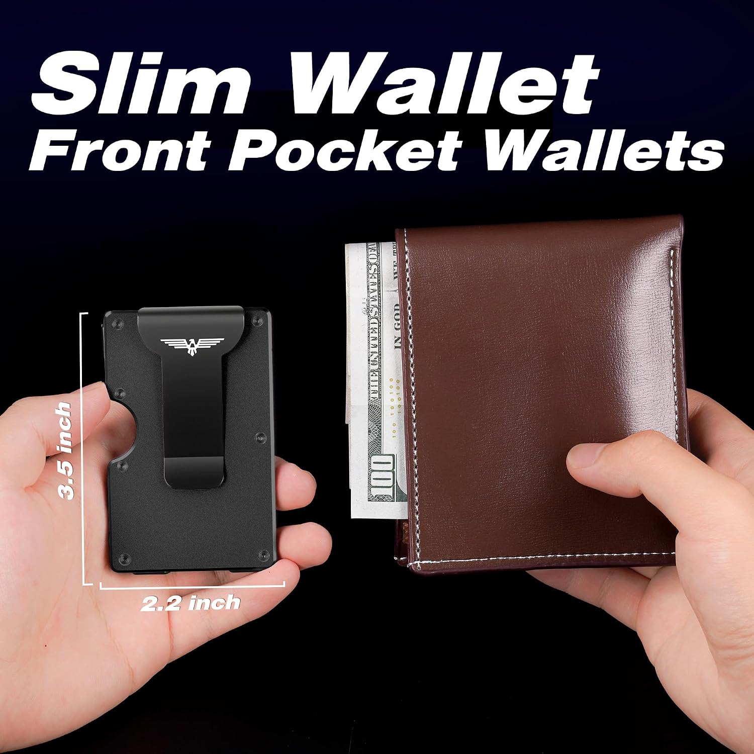 Thumbnail 5 de Lenvoten Minimalist Wallet Slim RFID 20 cards 👛