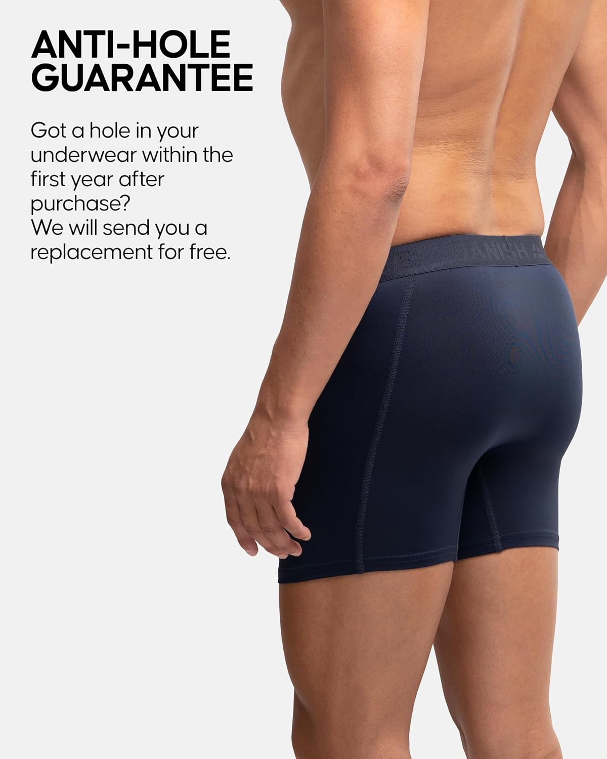 Thumbnail 3 de DANISH ENDURANCE Mens Boxers (Anti Chafing) – 6 Pack, Long Leg or Regular, Moisture Wicking