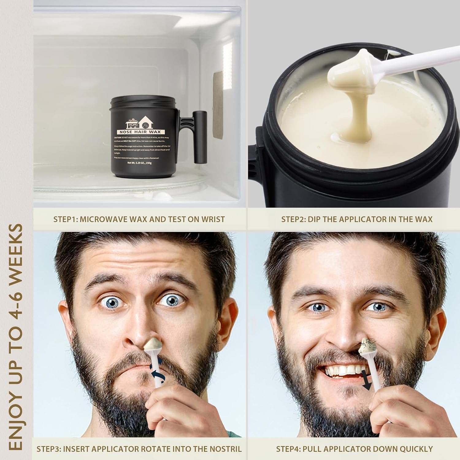 Detalle 2 de Lifestance Nasenwachs-Set 150 g für Männer