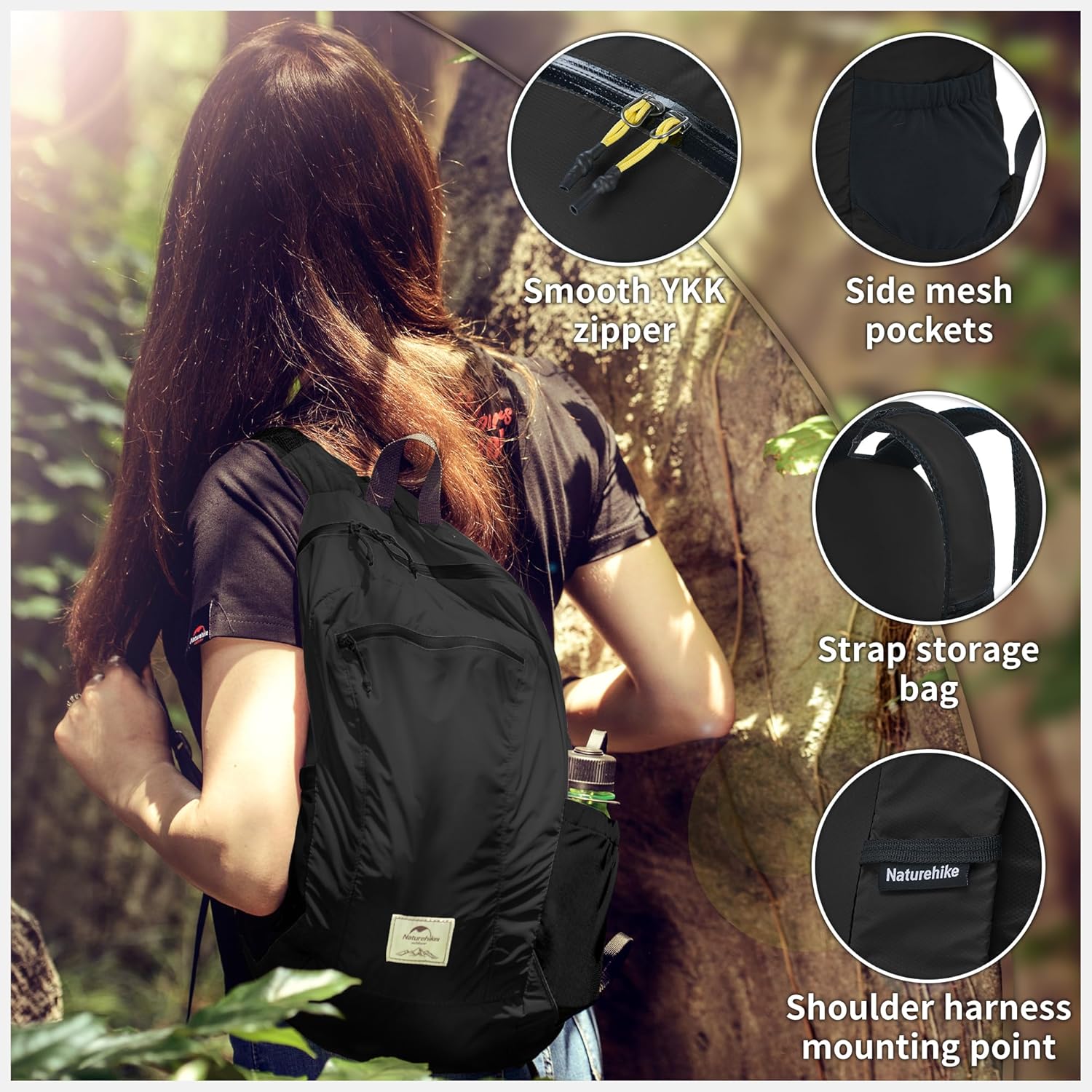 Thumbnail 2 de Naturehike Ultra léger sac à dos de randonnée pliable étanche 18L/22L/25L/30L