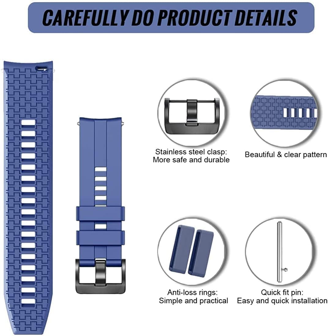 Thumbnail 1 de Fleshy Leaf Leaf Watch Band (22mm) for Honor Magic Watch 2 46mm & Huawei GT series – Quick Release Silicone Strap