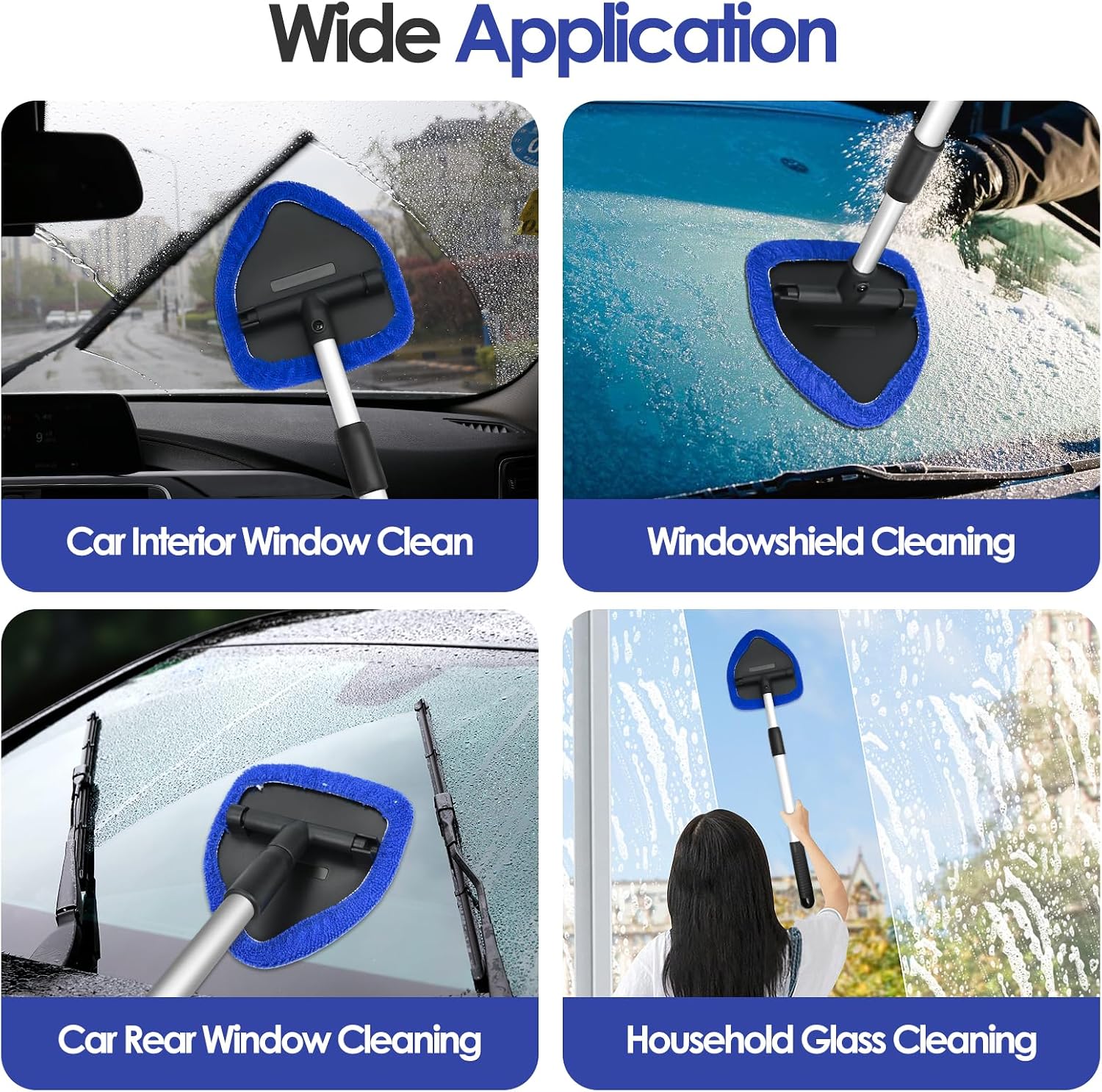 Detalle 1 de Car Windscreen Cleaner with 9 Microfiber Pads