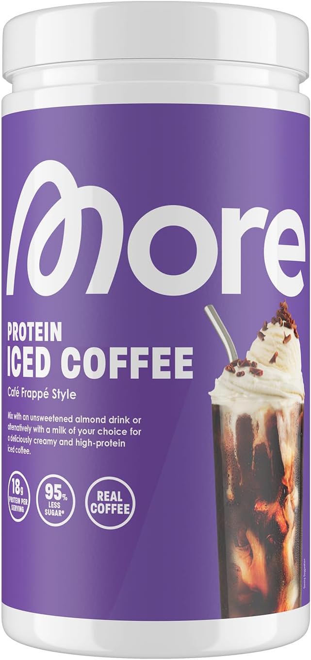 Thumbnail 6 de MORE Protein Iced Matcha Latte (500 g) – Matcha-Grünteepulver mit Proteinen, wenig Zucker