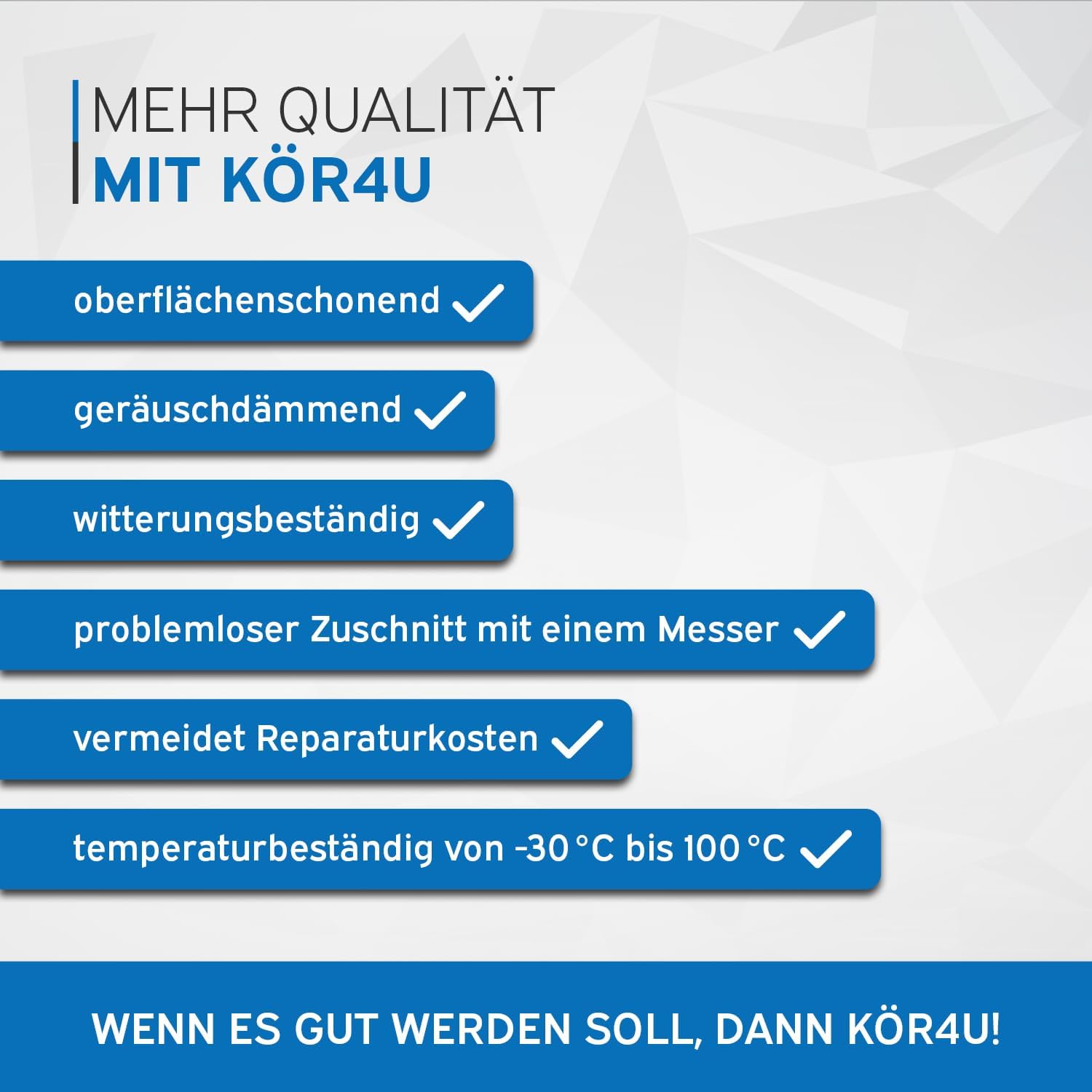 Thumbnail 6 de kör4u Antivibrationsmatte 60x60x1cm – zuverlässige Schall- und Vibrationsdämpfung