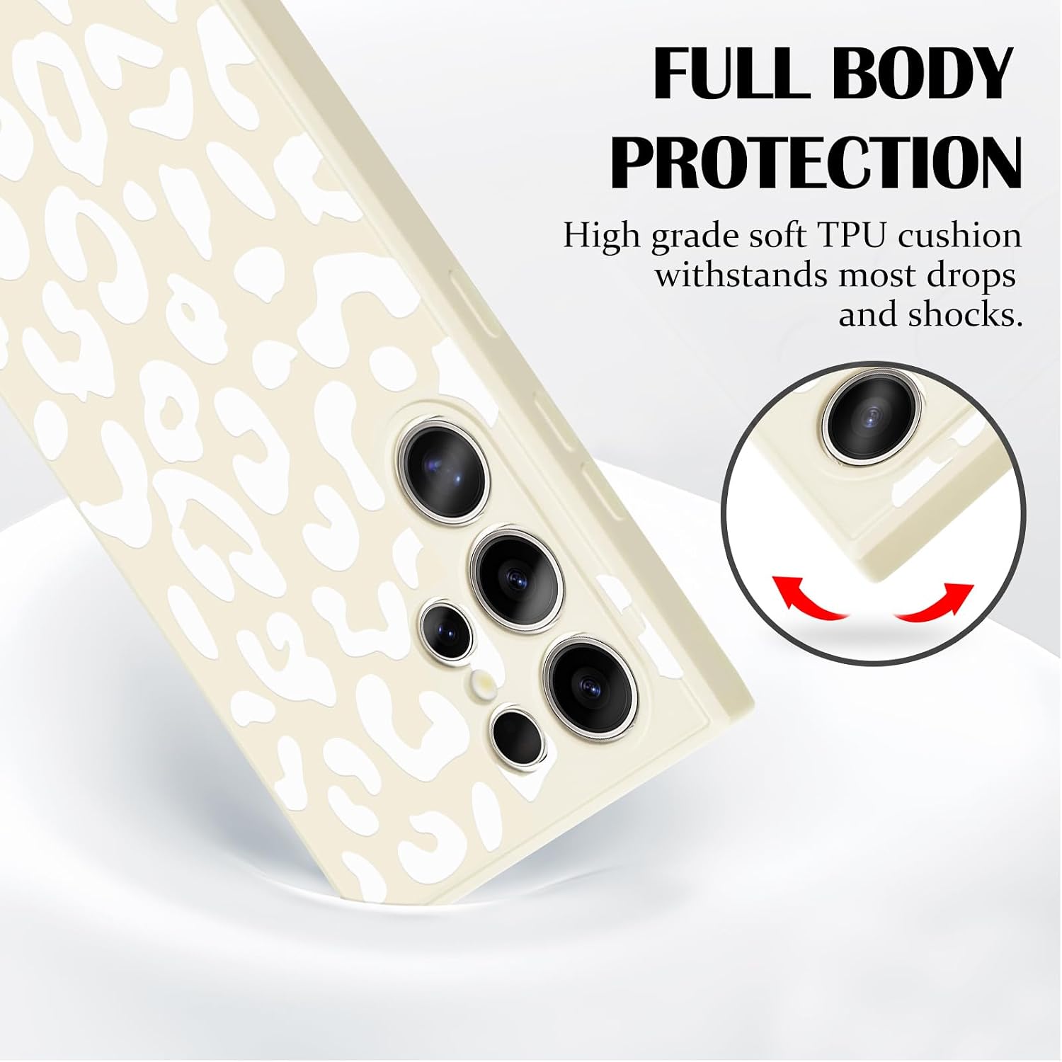 Detalle de Newseego Leopard Print TPU Case for Galaxy S24 Ultra