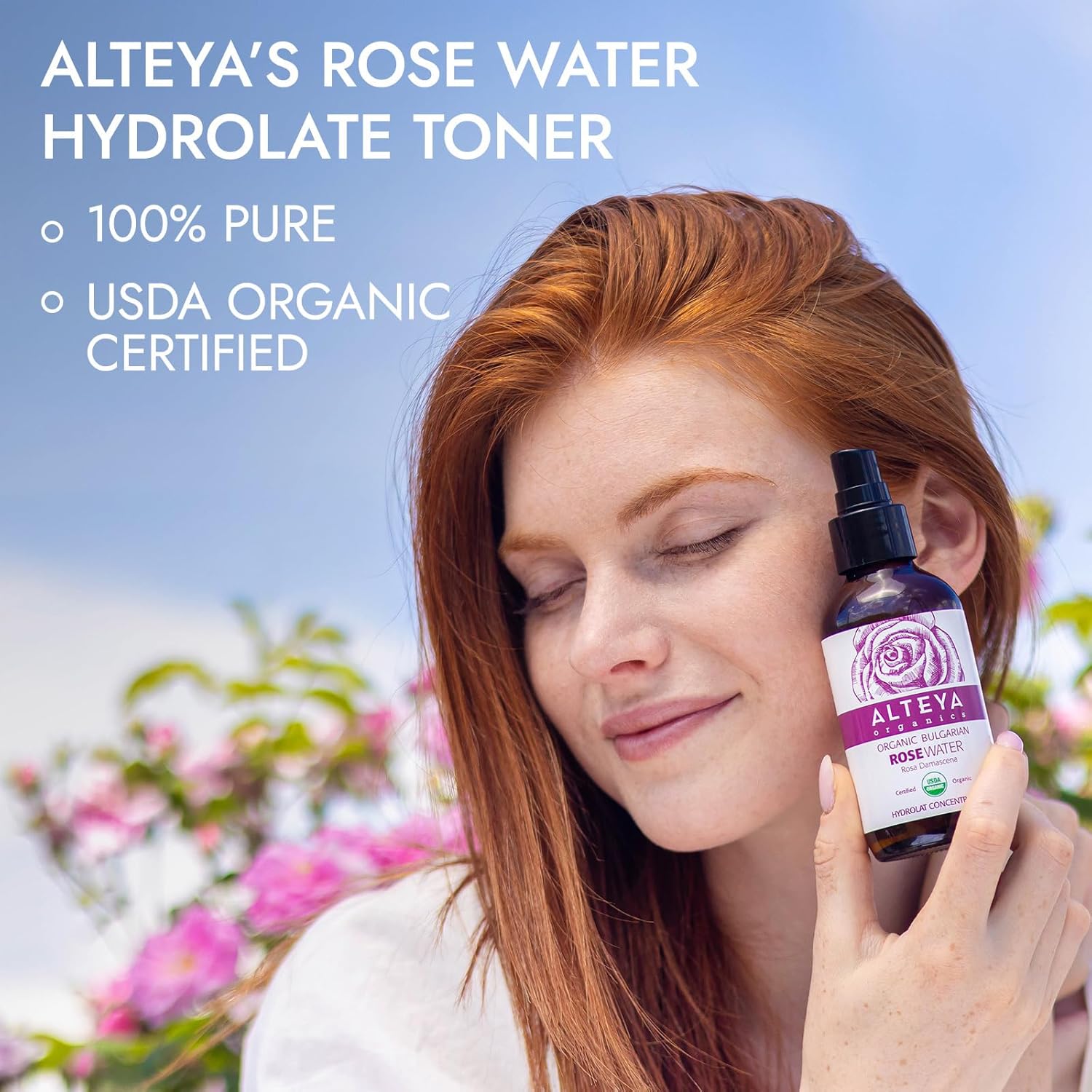Thumbnail 3 de Alteya Organic Rose Water Spray 240 ml Glass – 100% Pure Rosa Damascena Hydrolat