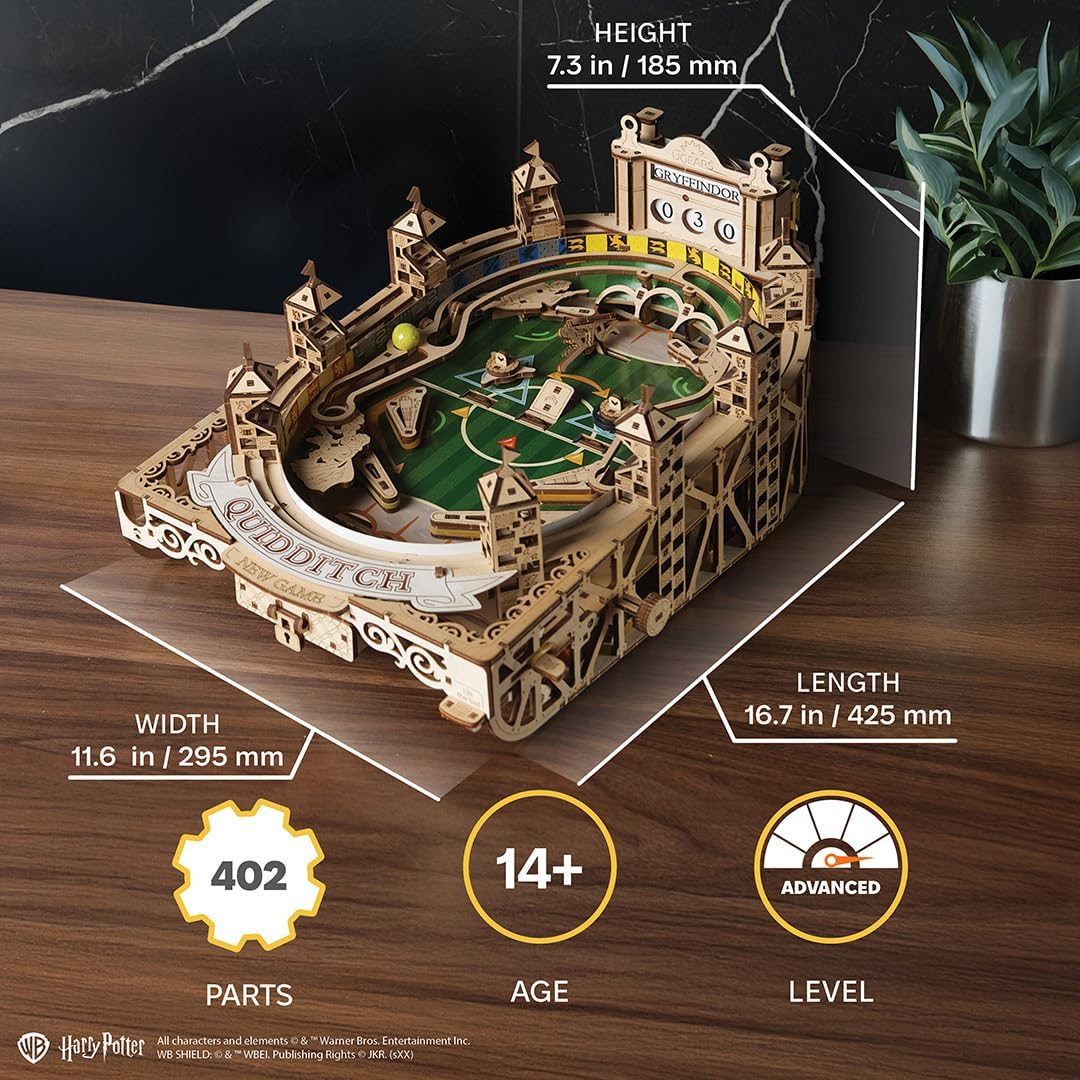 Thumbnail 1 de UGEARS 3D Puzzle Harry Potter Quidditch Flipper – Maquette en Bois à Construire