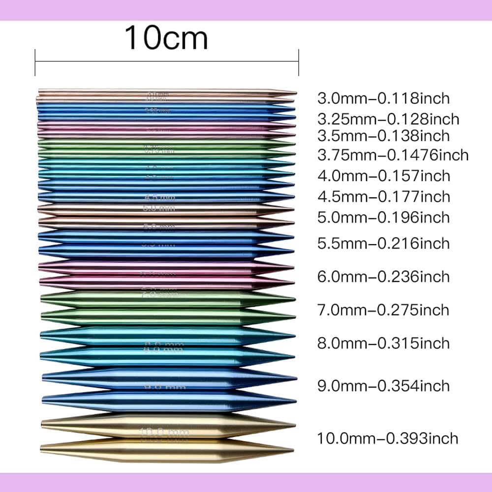 Detalle de Knitiss 13 Pairs Circular Needles 3.0–10.0mm