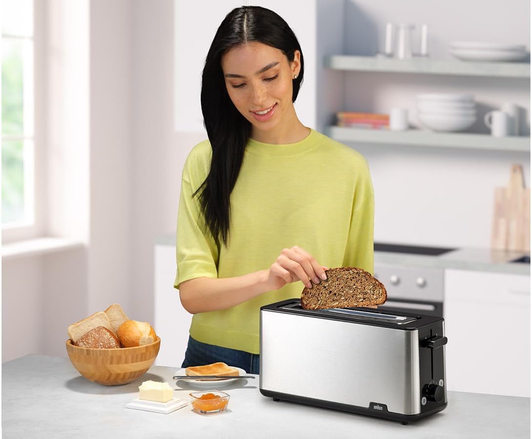 Thumbnail 3 de Braun PurShine HT1610BK, Tostadora Negra 25 cm 🍞