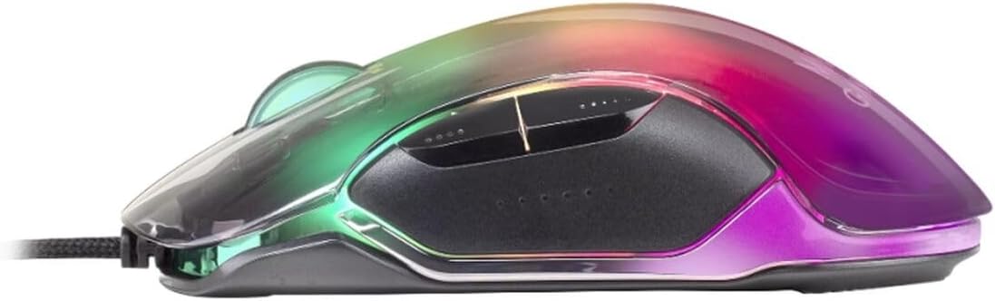 Thumbnail 1 de Mars Gaming MMGLOW spelmus med RGB Chroma-Glow, 12800 DPI och spegelfinish