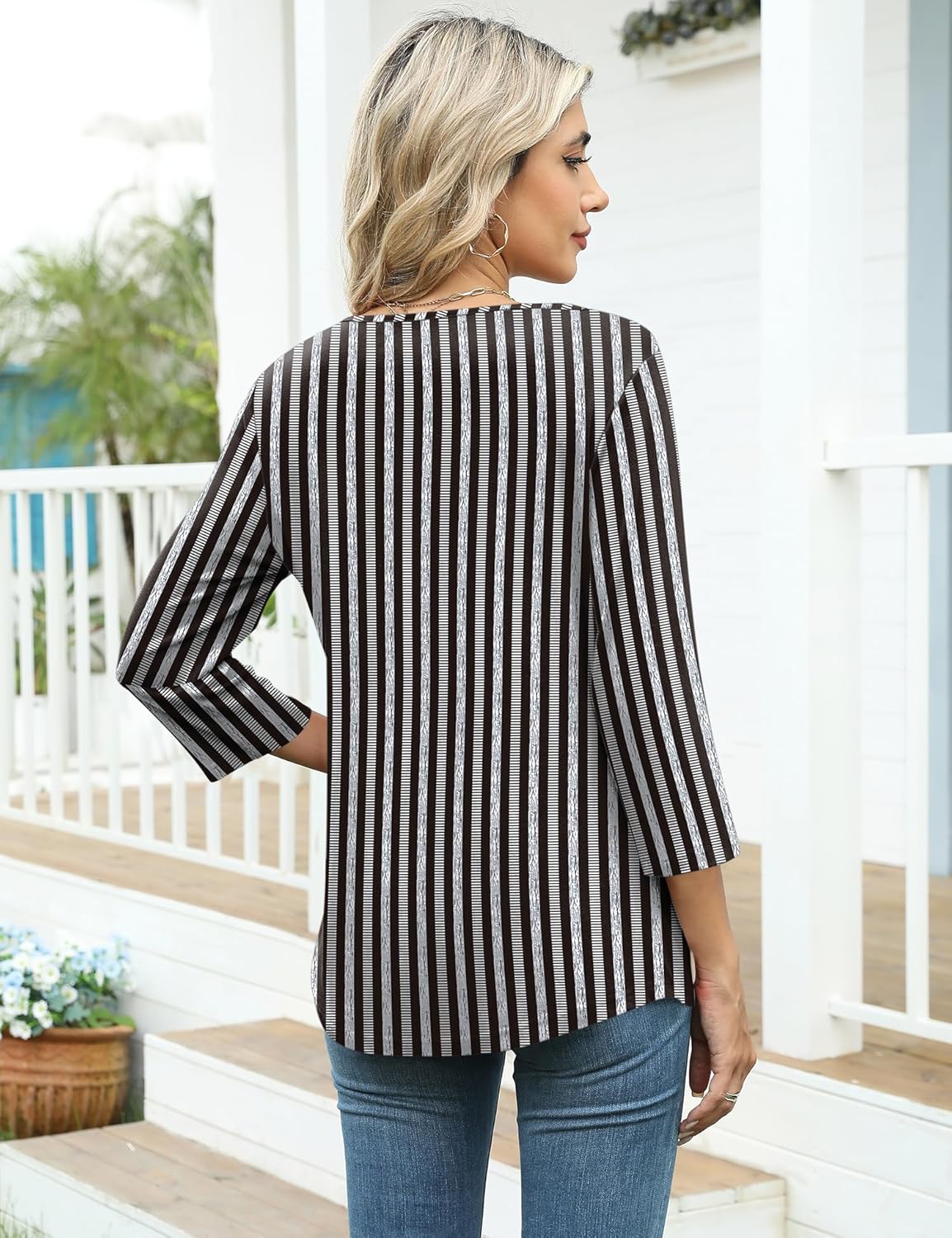 Thumbnail 2 de Kistore 3/4 Sleeve tunic tops, 60% polyester