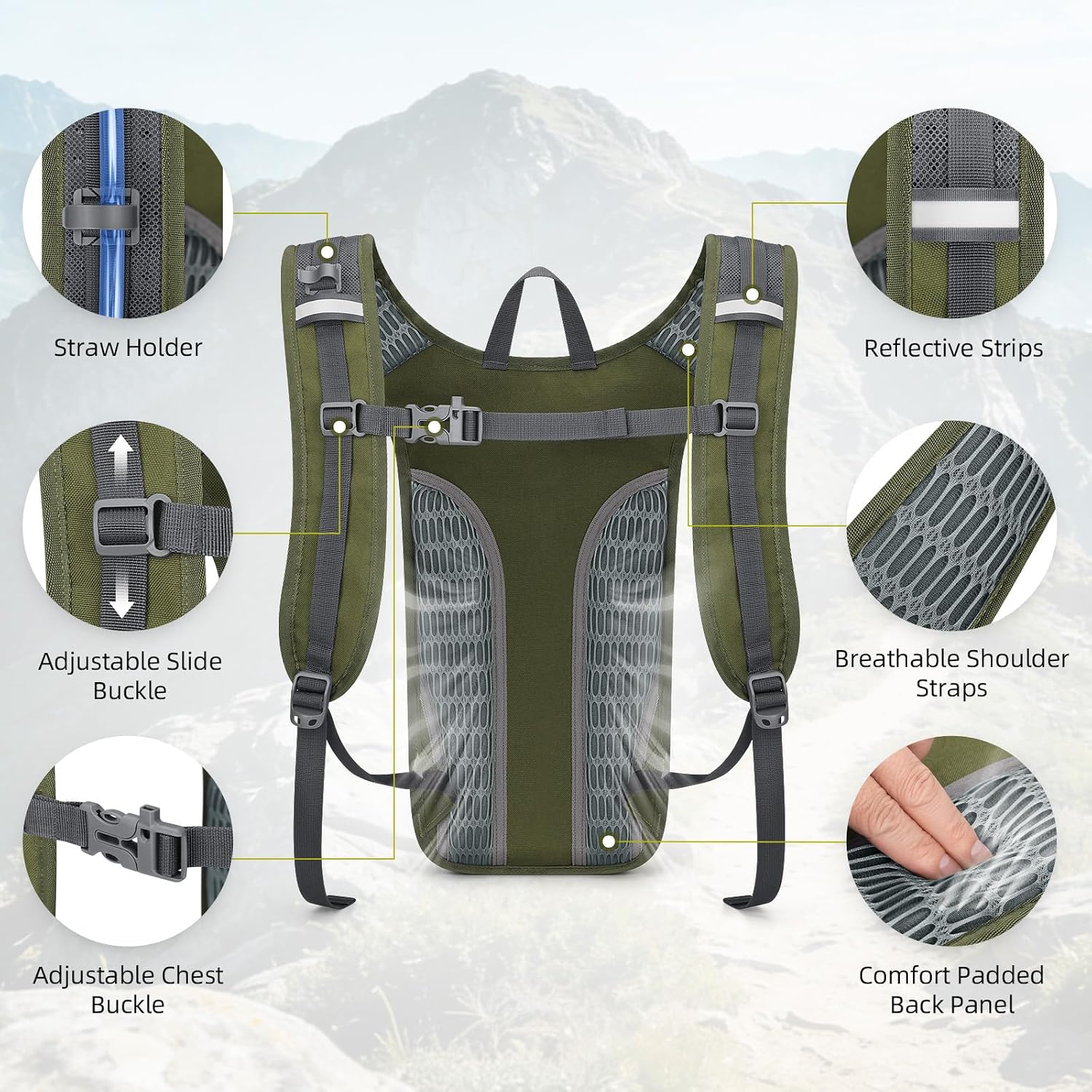 Detalle 2 de Maelstrom Hydration Backpack with 2L Bladder