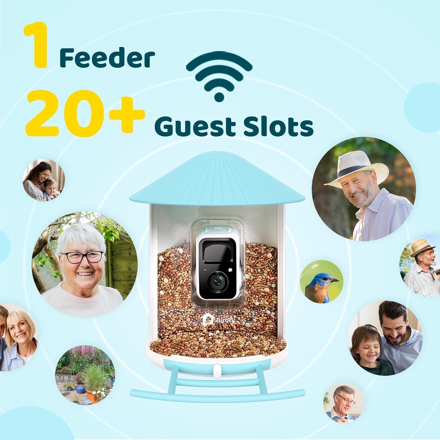 Thumbnail 4 de NETVUE Birdfy Smart Feeder Camera 1080P
