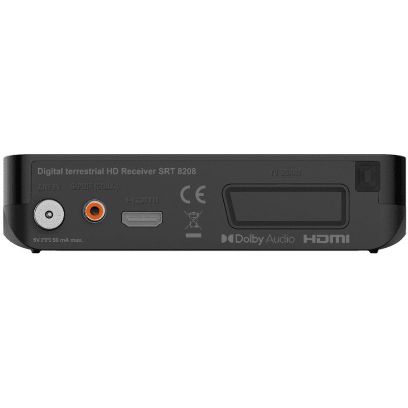 Detalle 2 de Strong SRT 8208: Receptor DVB-T2 HD con grabación USB y Timeshift