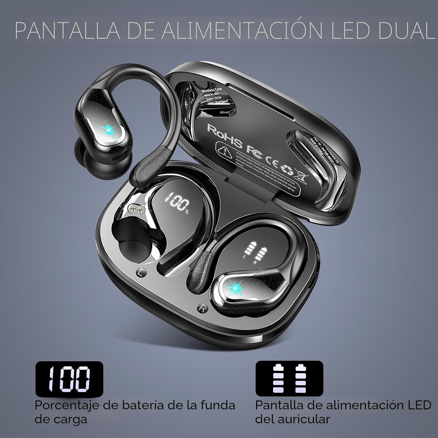 Thumbnail 5 de Rulefiss Auriculares Bluetooth 75H