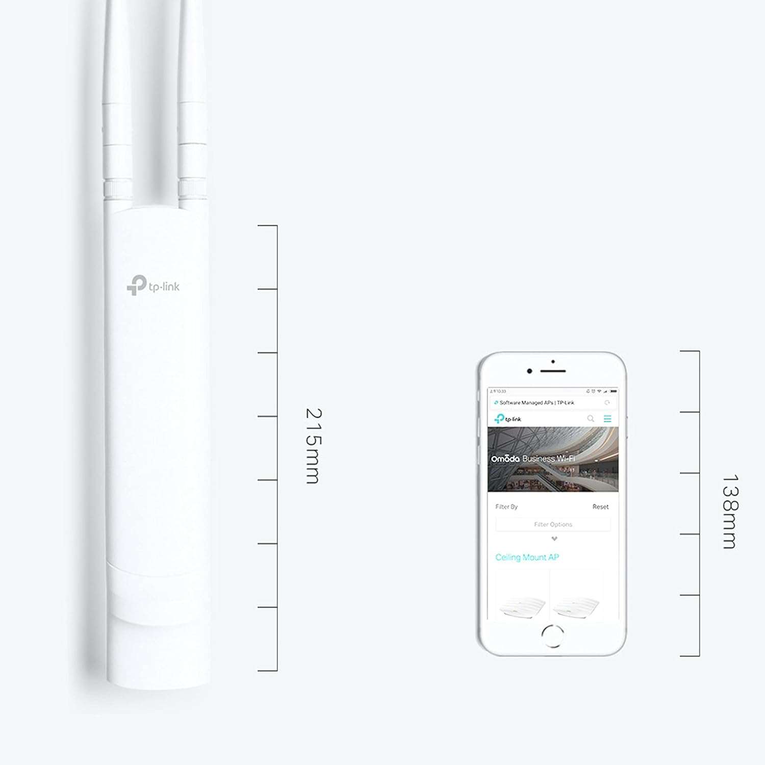 Detalle 2 de TP-Link EAP110-Outdoor, accès Wi-Fi 300 Mbps
