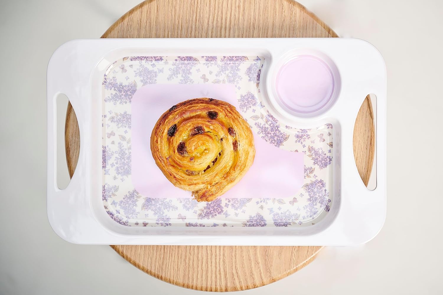 Thumbnail 4 de Rosa Lifestyle Lilac melamine snack tray 33.8cm