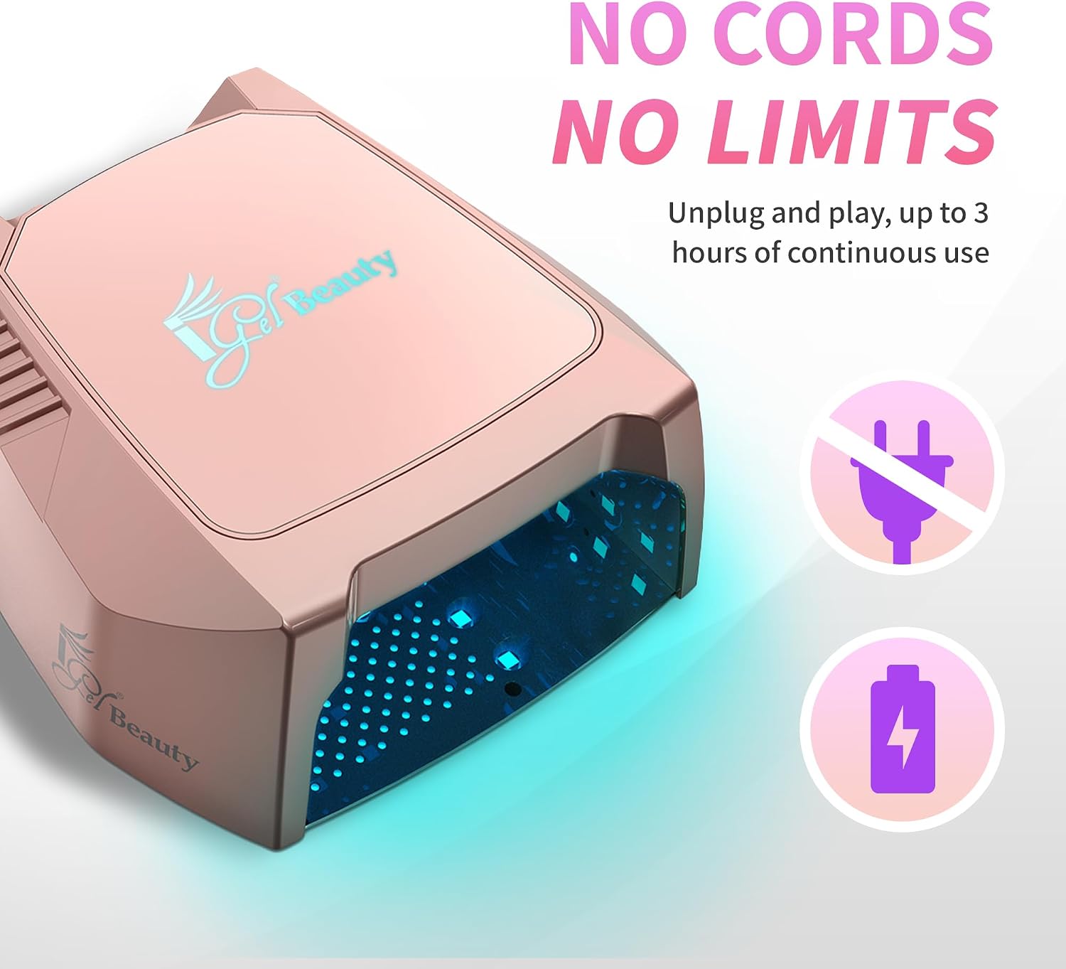 Thumbnail 1 de iGel Beauty Hybrid PRO 2.0: 48W Cordless UV/LED Nail Lamp with Smart Sensor for Pro-Level Manicures