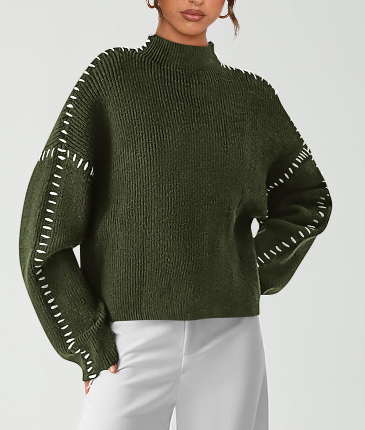 Detalle de PRETTYGARDEN 2026 Chunky Knit Sweater