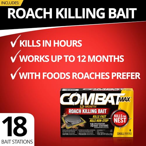 Thumbnail 1 de Combat Max 12 Month Roach Killing Bait, Small Roaches, 18 Count