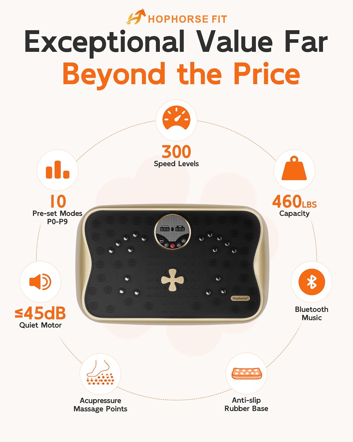 Thumbnail 4 de Vibration Plate Exercise Machine for Full-Body Workouts and Lymphatic Support