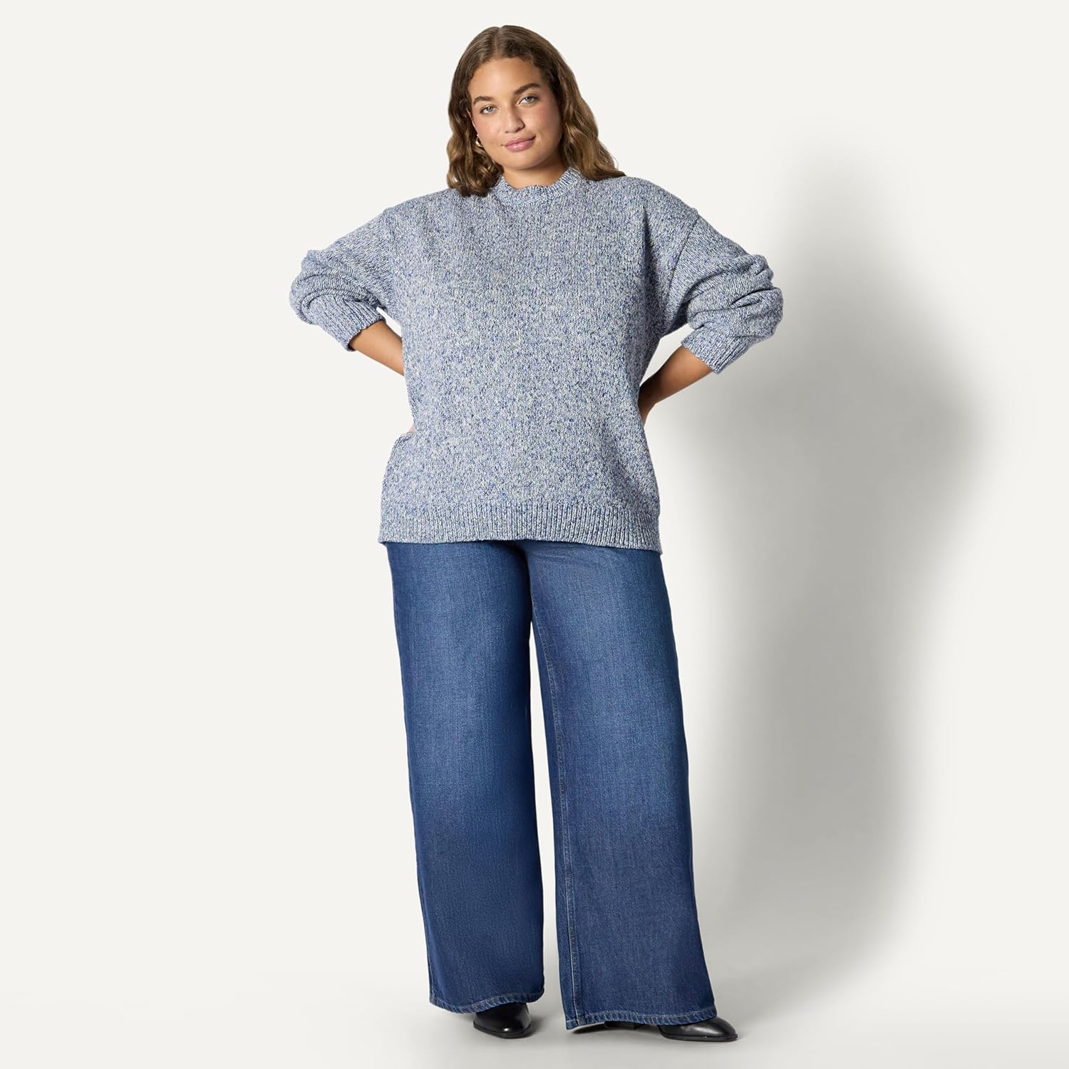Thumbnail 6 de Amazon Essentials Women’s Oversized-Fit Multi-Colour Heavyweight Crewneck Jumper