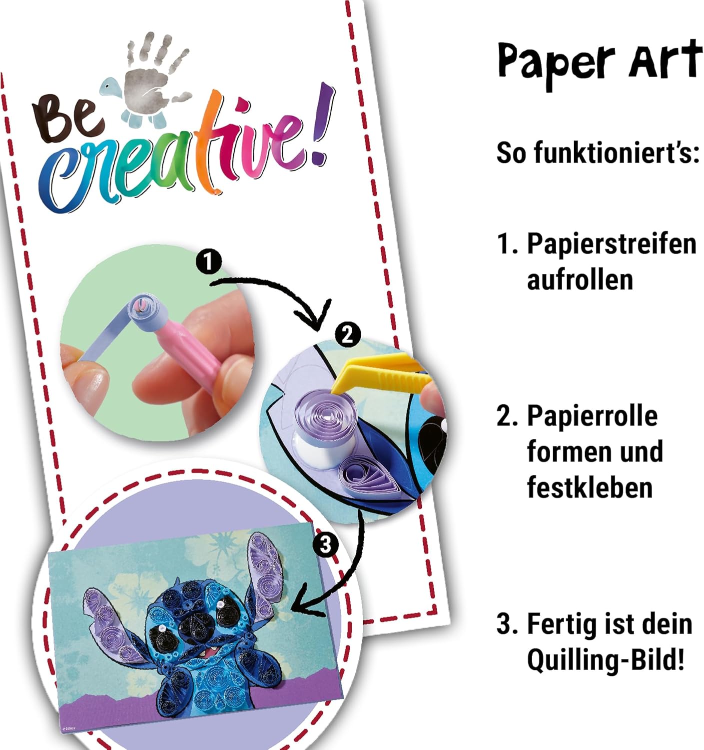 Thumbnail 3 de Ravensburger BeCreative Paper Art Quilling Stitch – Bastelset ab 6 Jahren (23750)