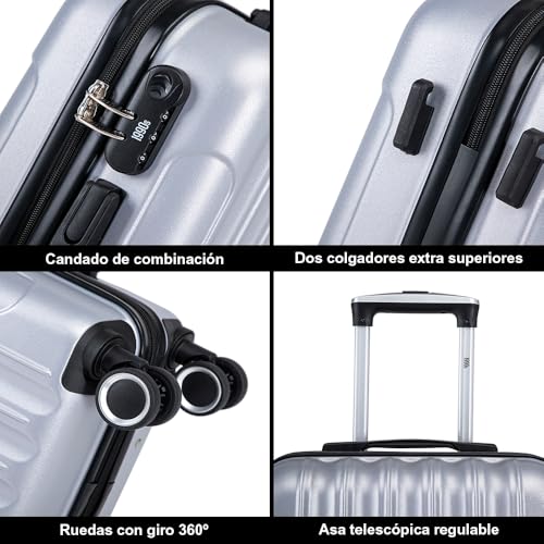 Thumbnail 4 de 1990s Maleta de Cabina Policarbonato 55x40x20 cm (40 L) - Gris