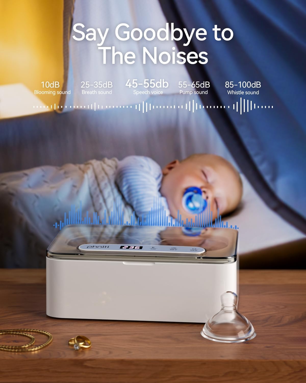 Thumbnail 6 de Phniti Ultrasonic Jewellery Cleaner 47KHz