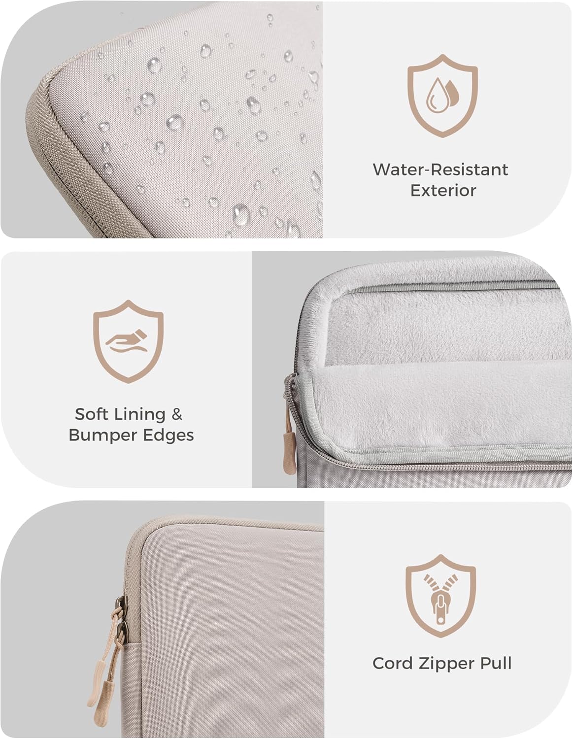 Detalle 2 de ProCase MacBook Neo 13-inch Sleeve Silver